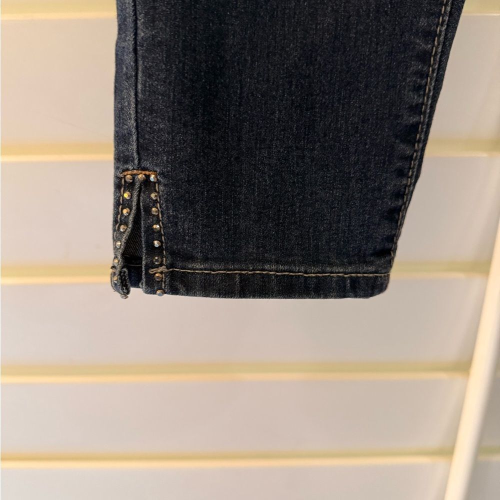 Classic Dark Wash Embellished Jeans - Picture 6 of 9